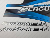 Mercury 115HP Four Stroke Outboard Decal Kit BLUE
